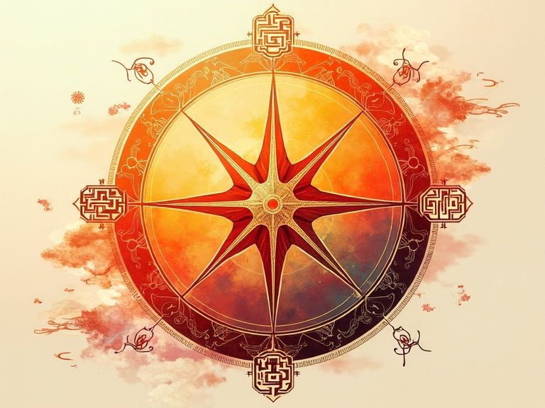 守护方位与开运风水示意图
