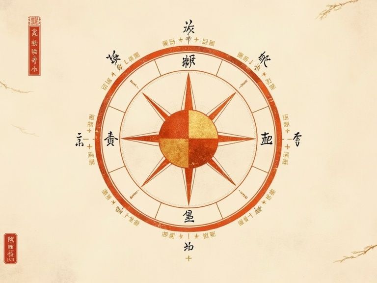 守护方位与开运风水示意图