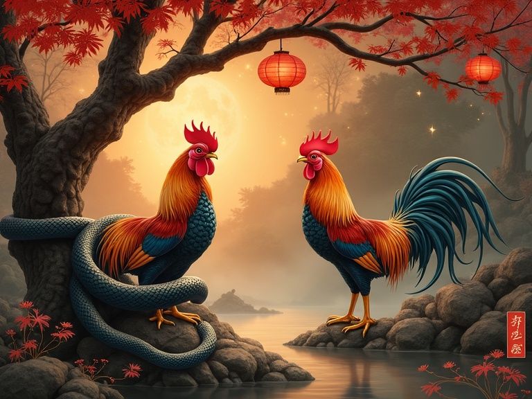 属蛇和属鸡配对详解 三合婚姻幸福指数与开运指南