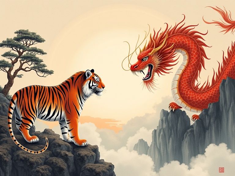 属虎和属龙配对详解 平和关系中的强者共鸣与经营之道