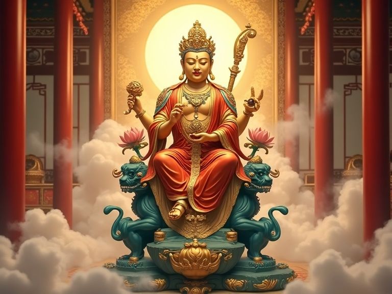 属兔人的本命佛文殊菩萨_供奉摆放与开光佩戴指南